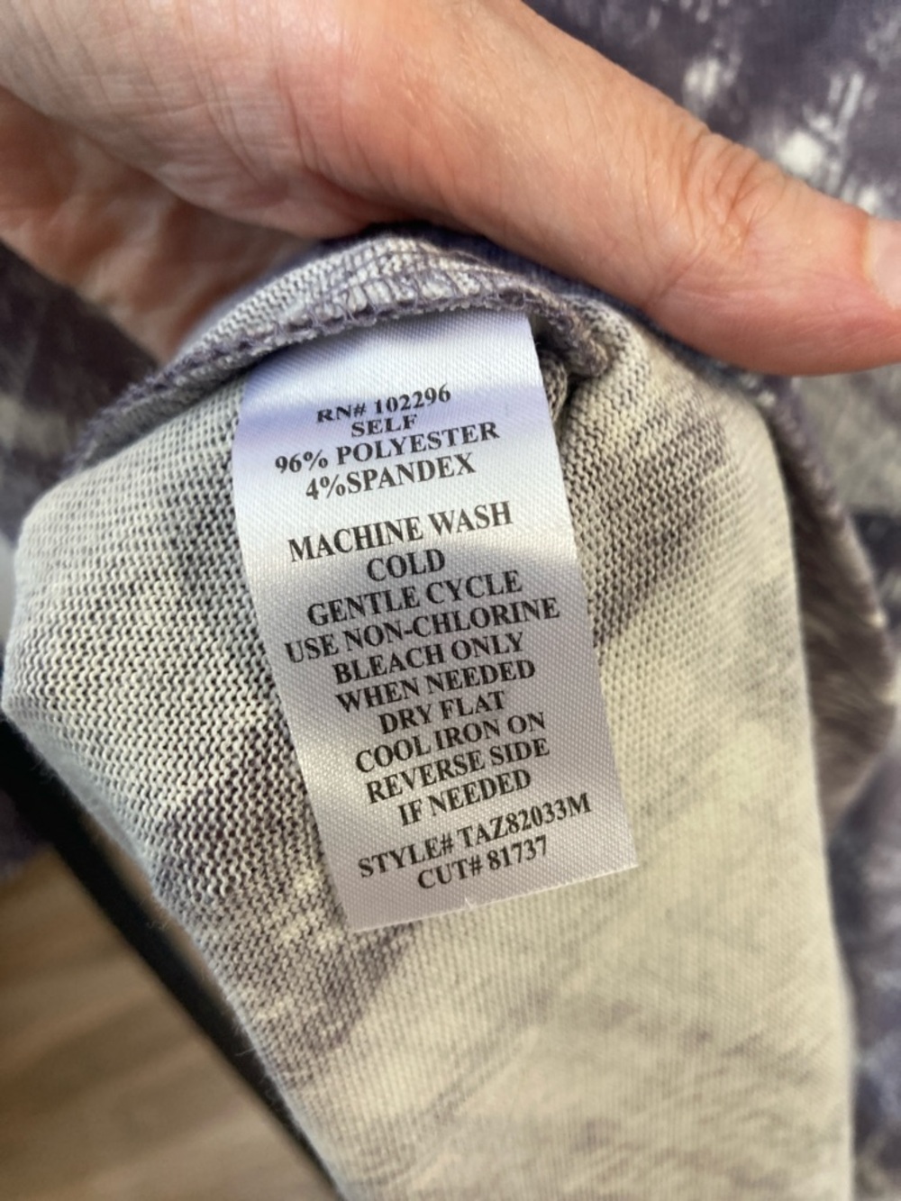 Connected dress dusty lavender plaid print dress casual office size 4 - Picture 14 of 17